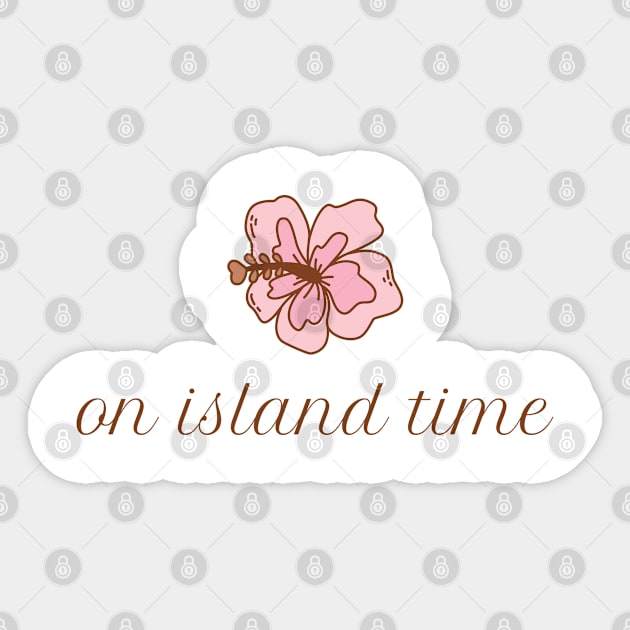 On Island Time Sticker by TurnEffect